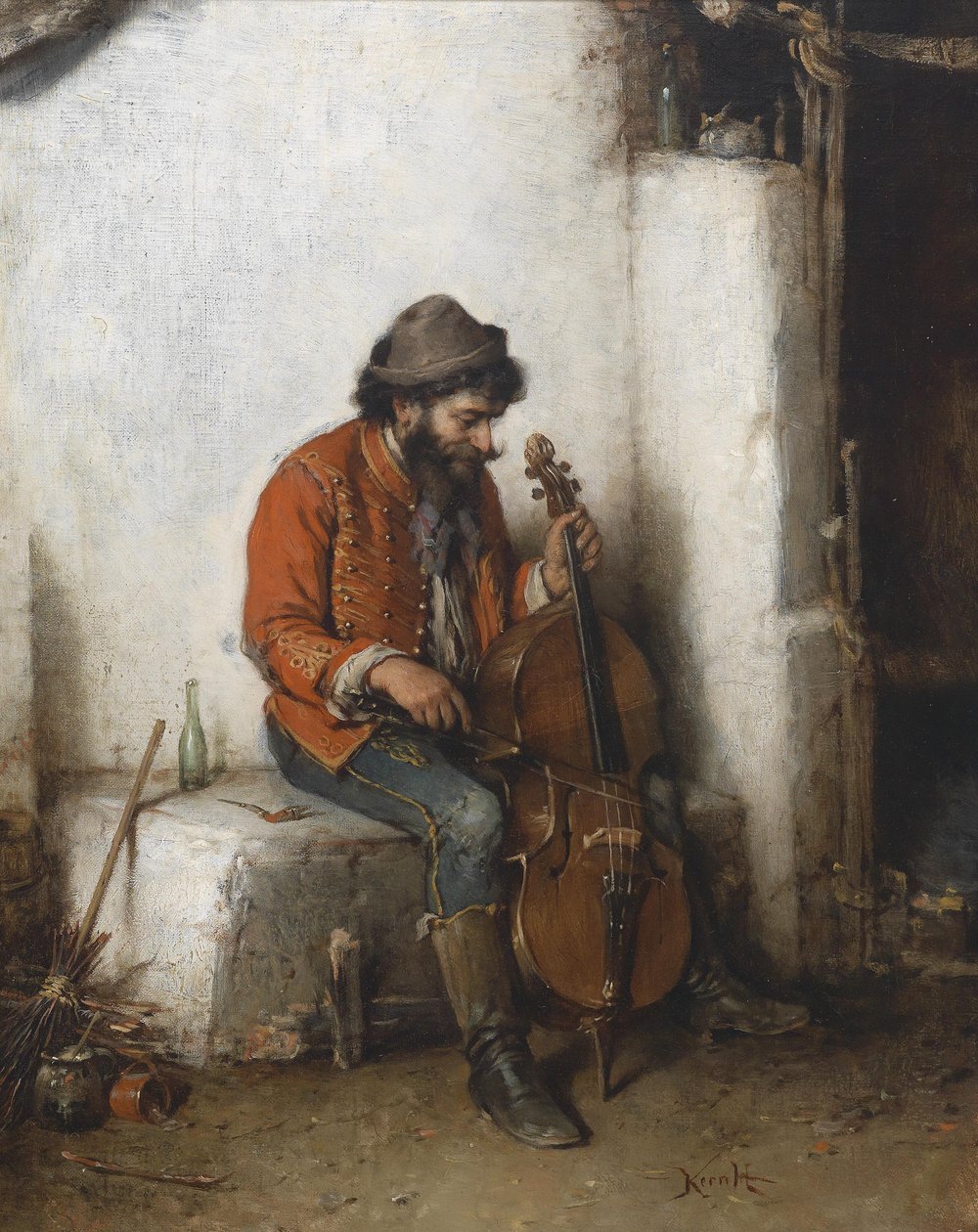 Musician Gypsy by Hermann Kern