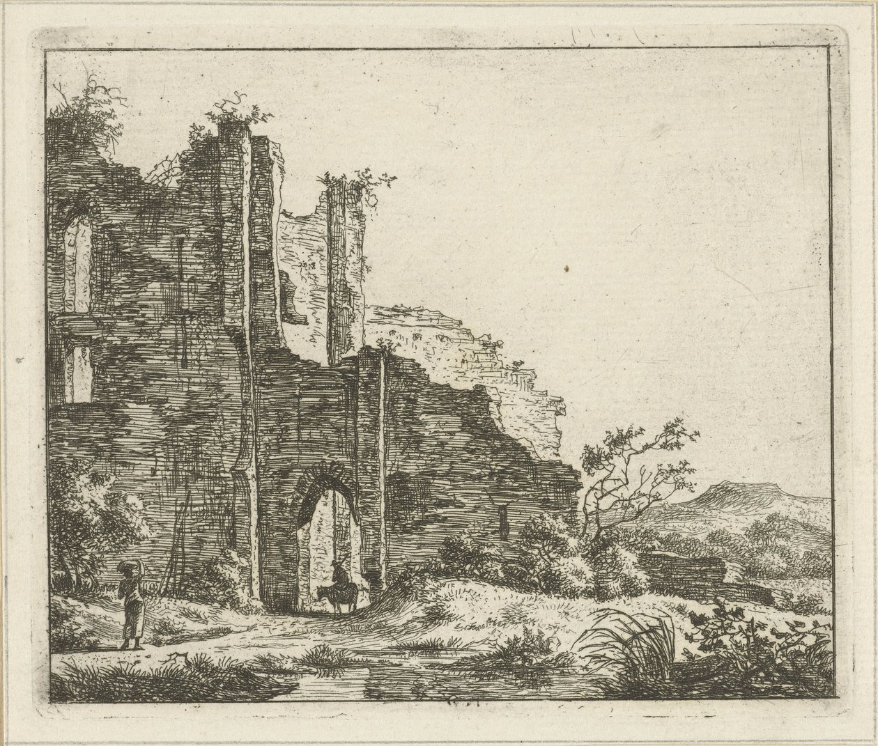 Landscape with Ruin by Hermanus Fock