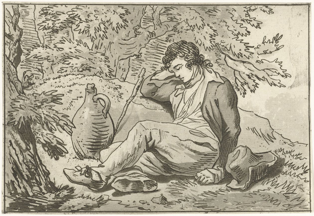 Sleeping Man by Hermanus Fock