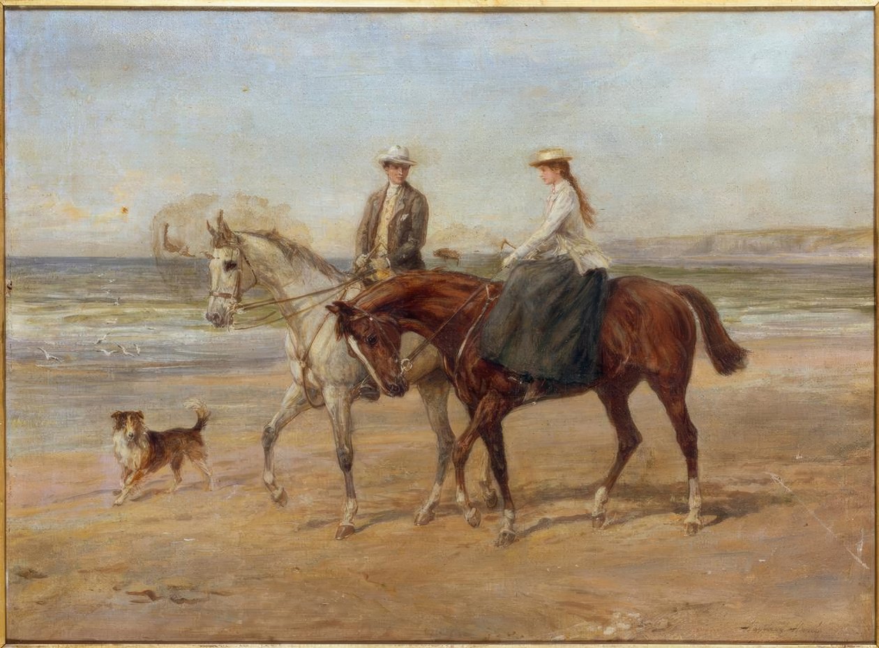 Riders on the Shore by Heywood Hardy