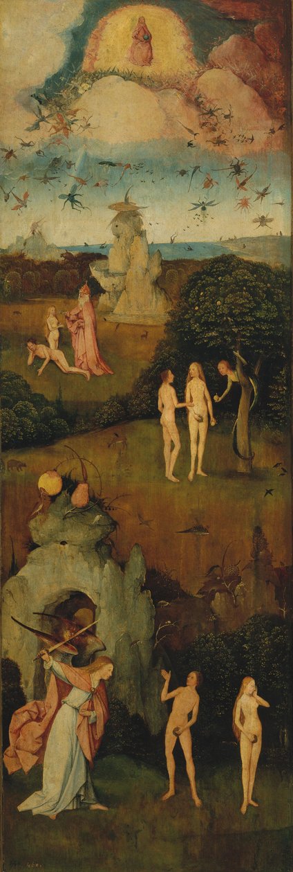 The Haywain Triptych (Left Panel) by Hieronymus Bosch