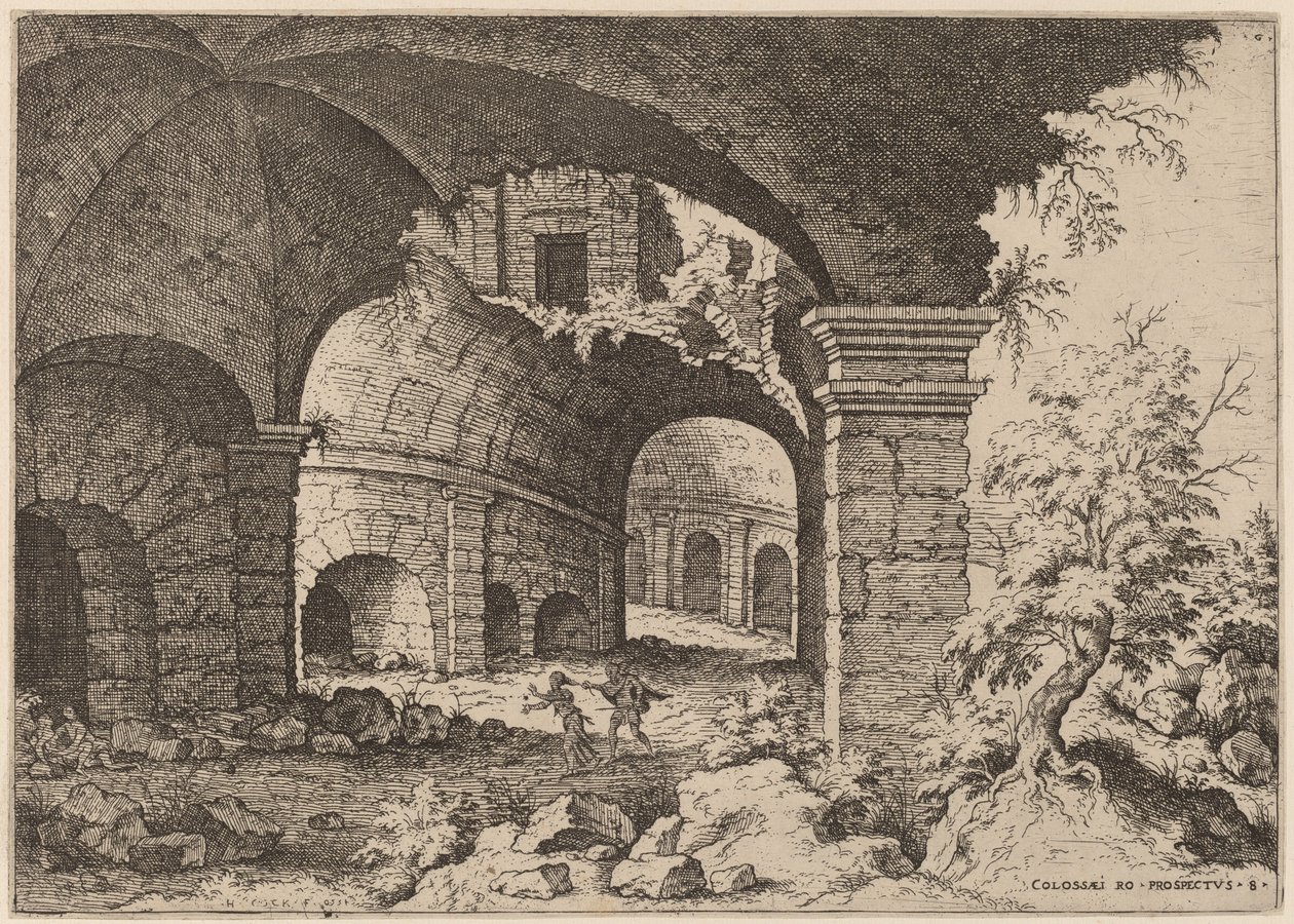 Eighth View of the Colosseum by Hieronymus Cock