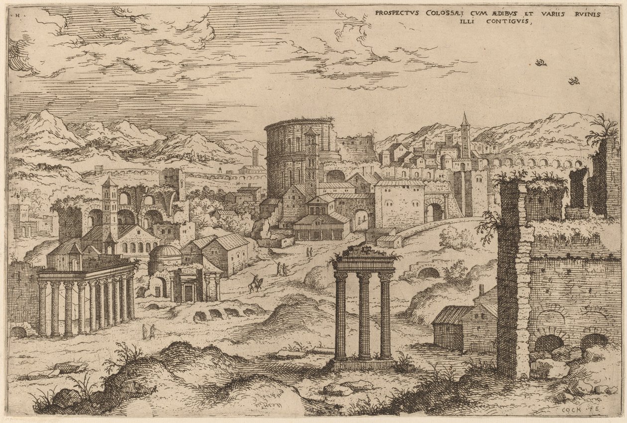 View of the Forum by Hieronymus Cock