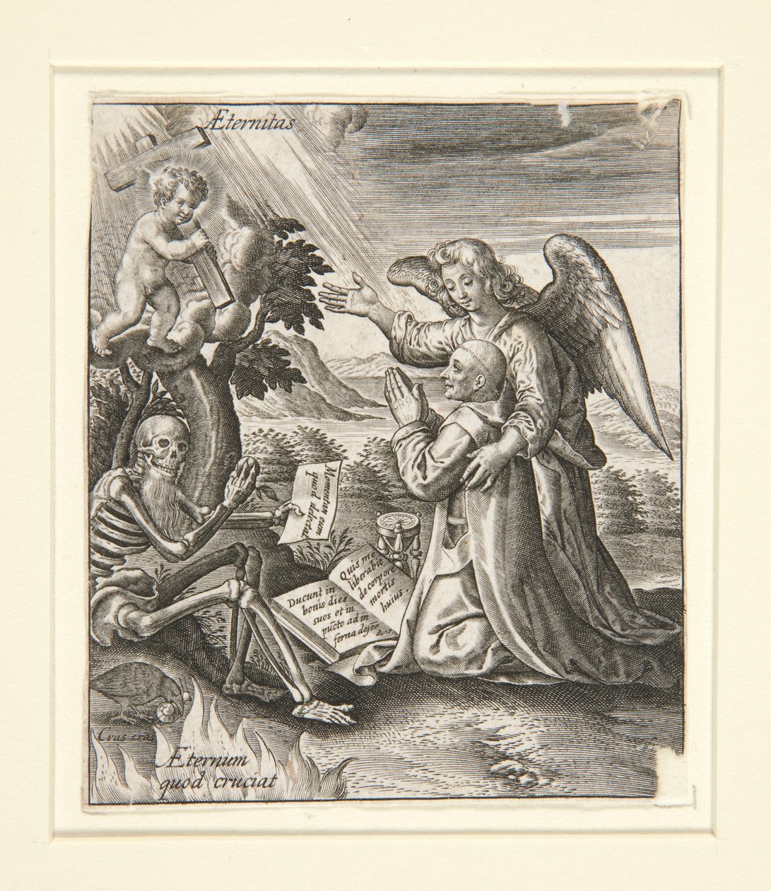Guardian Angel by Hieronymus Wierix