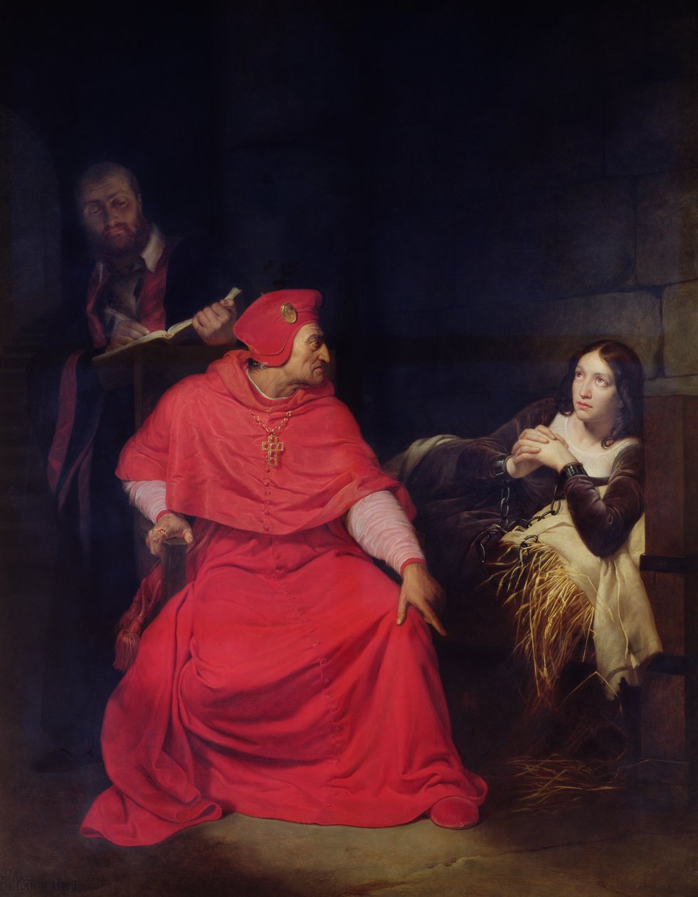 Joan of Arc and the Cardinal of Winchester in 1431, 1824 by Hippolyte Delaroche