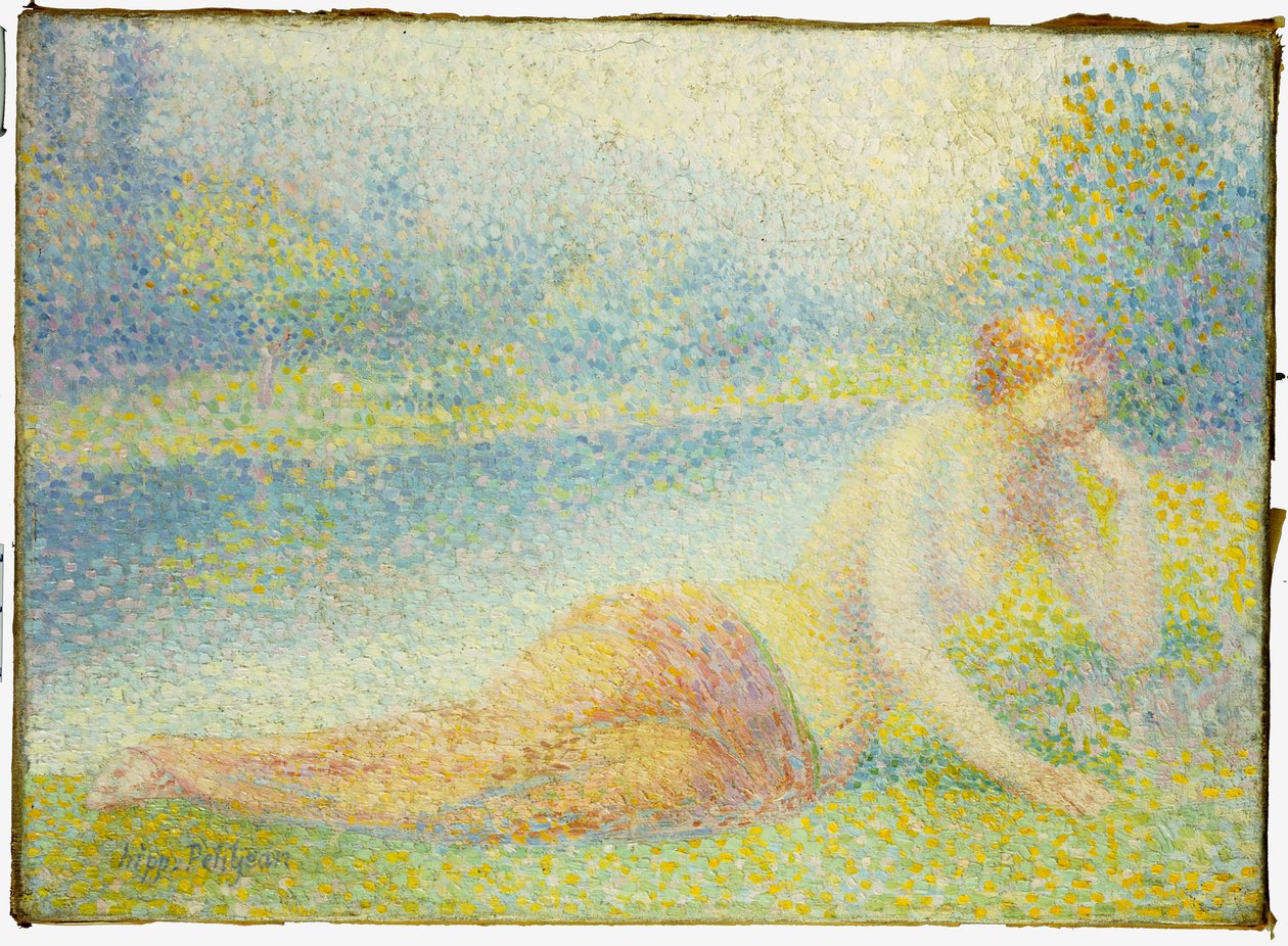 Reclining Nude by Hippolyte Petitjean