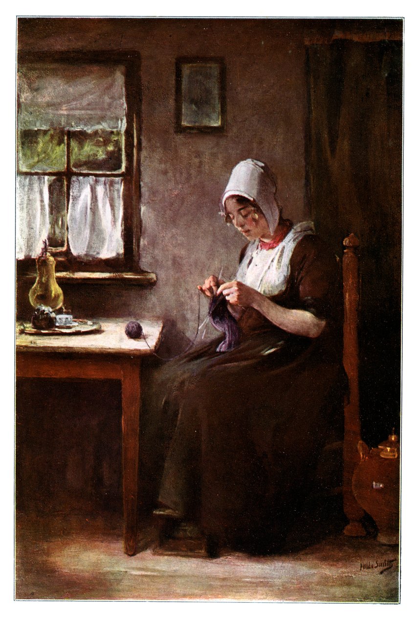 Knitting Fisherwoman by Hobbe Smith