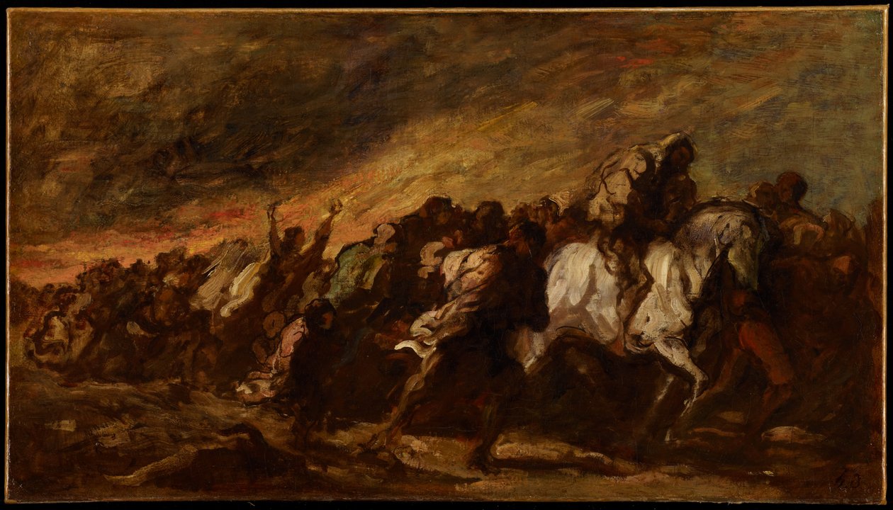 The Fugitives by Honoré Daumier