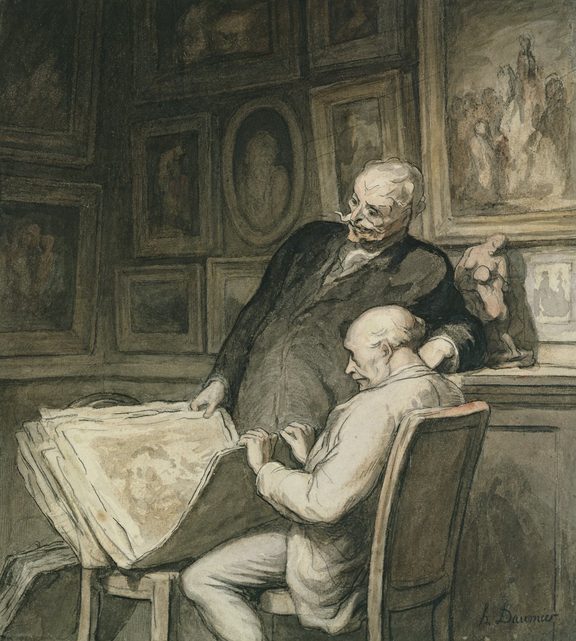 The Print Collectors by Honoré Daumier