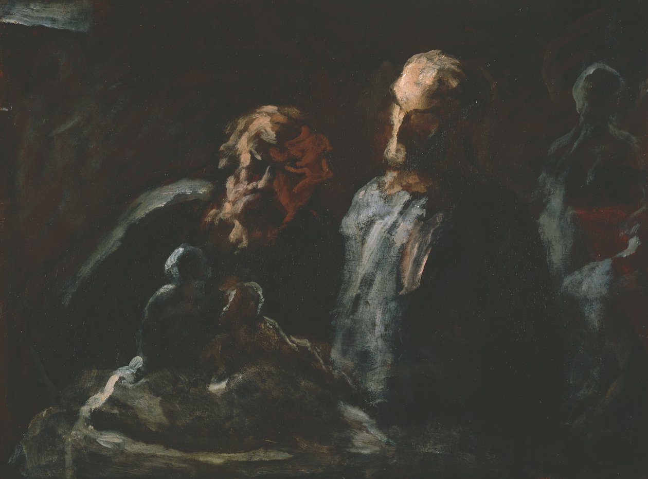 Two Sculptors by Honoré Daumier
