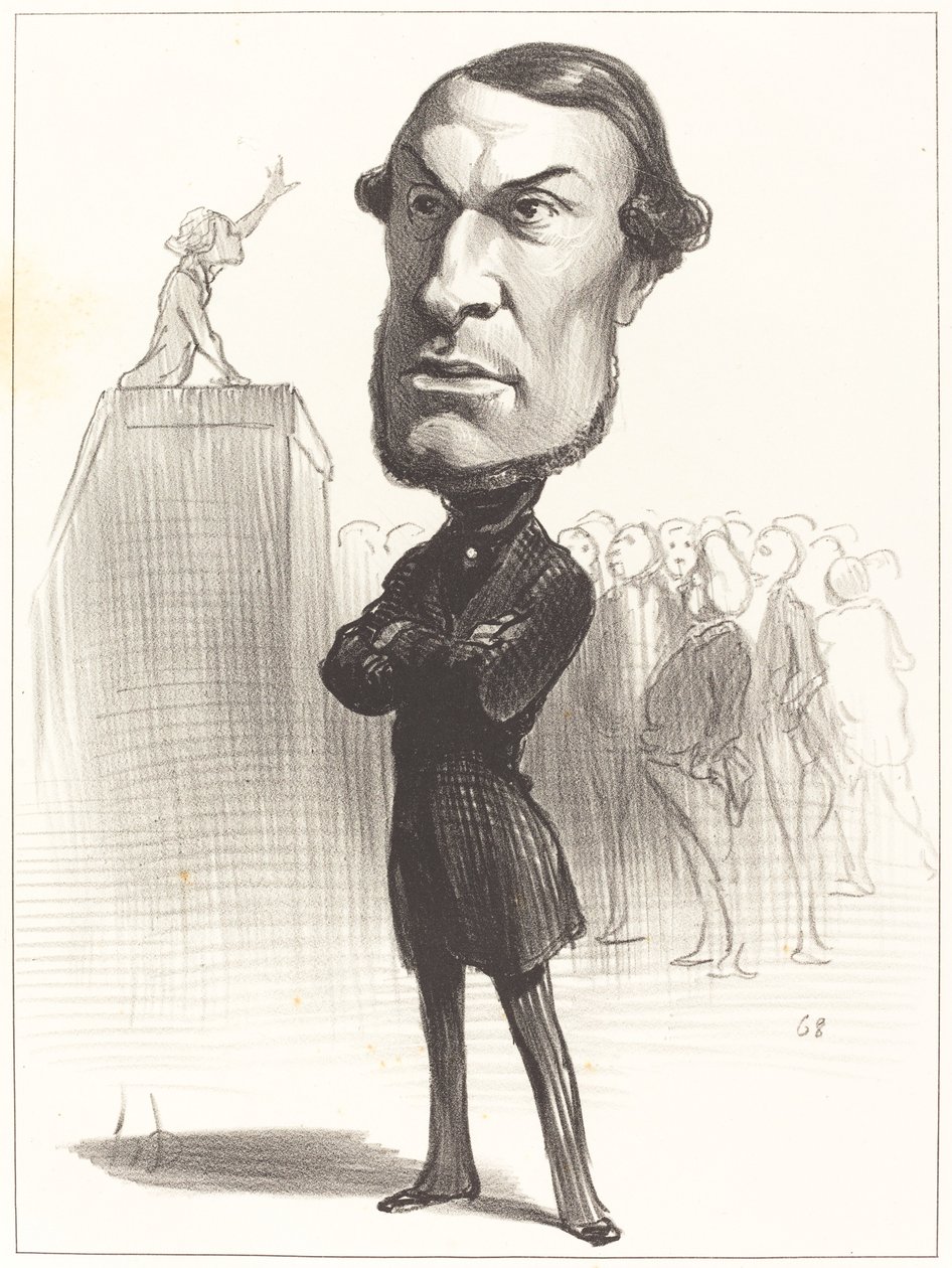 Achille Fould by Honoré Daumier