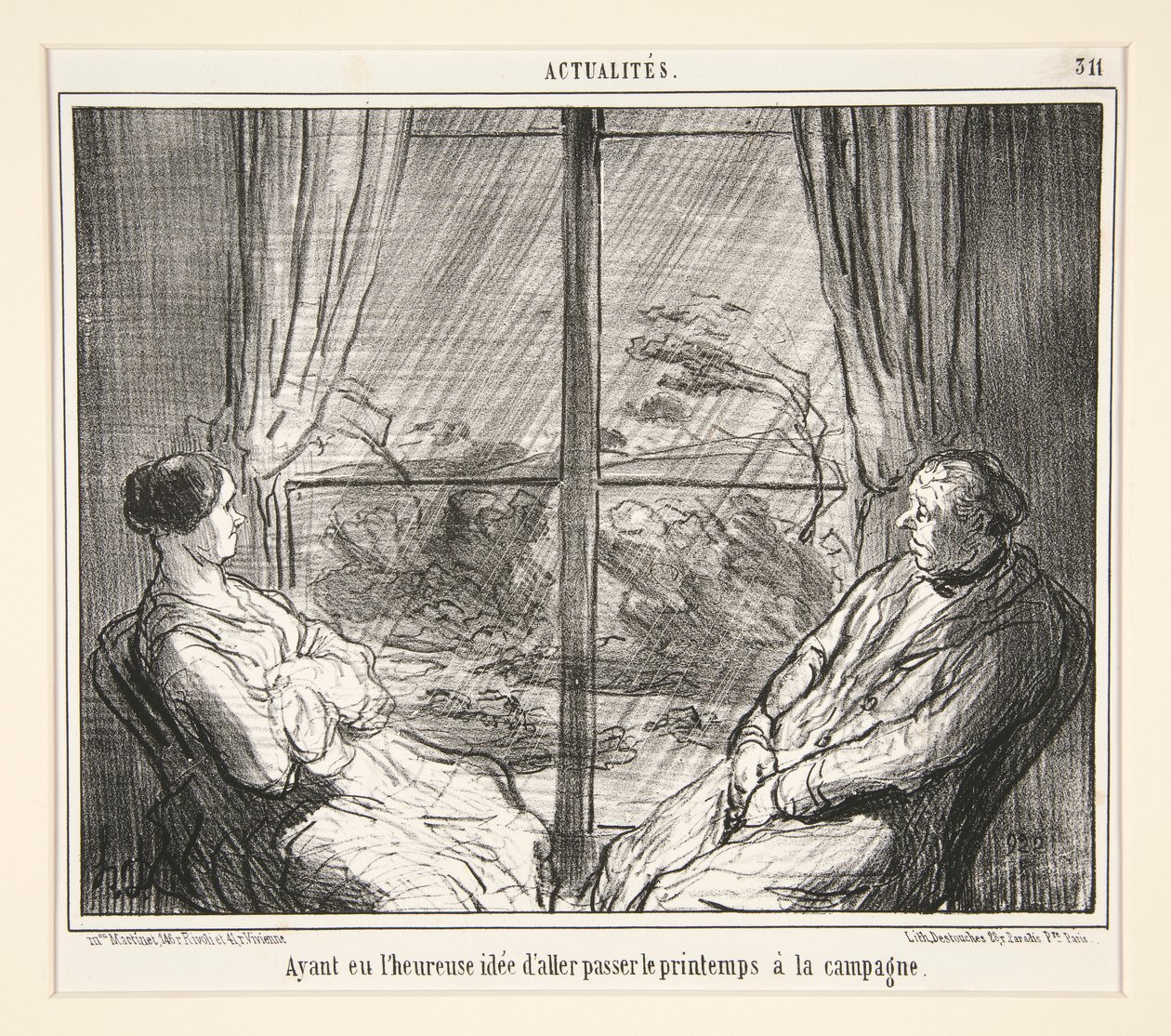 Having had the by Honoré Daumier