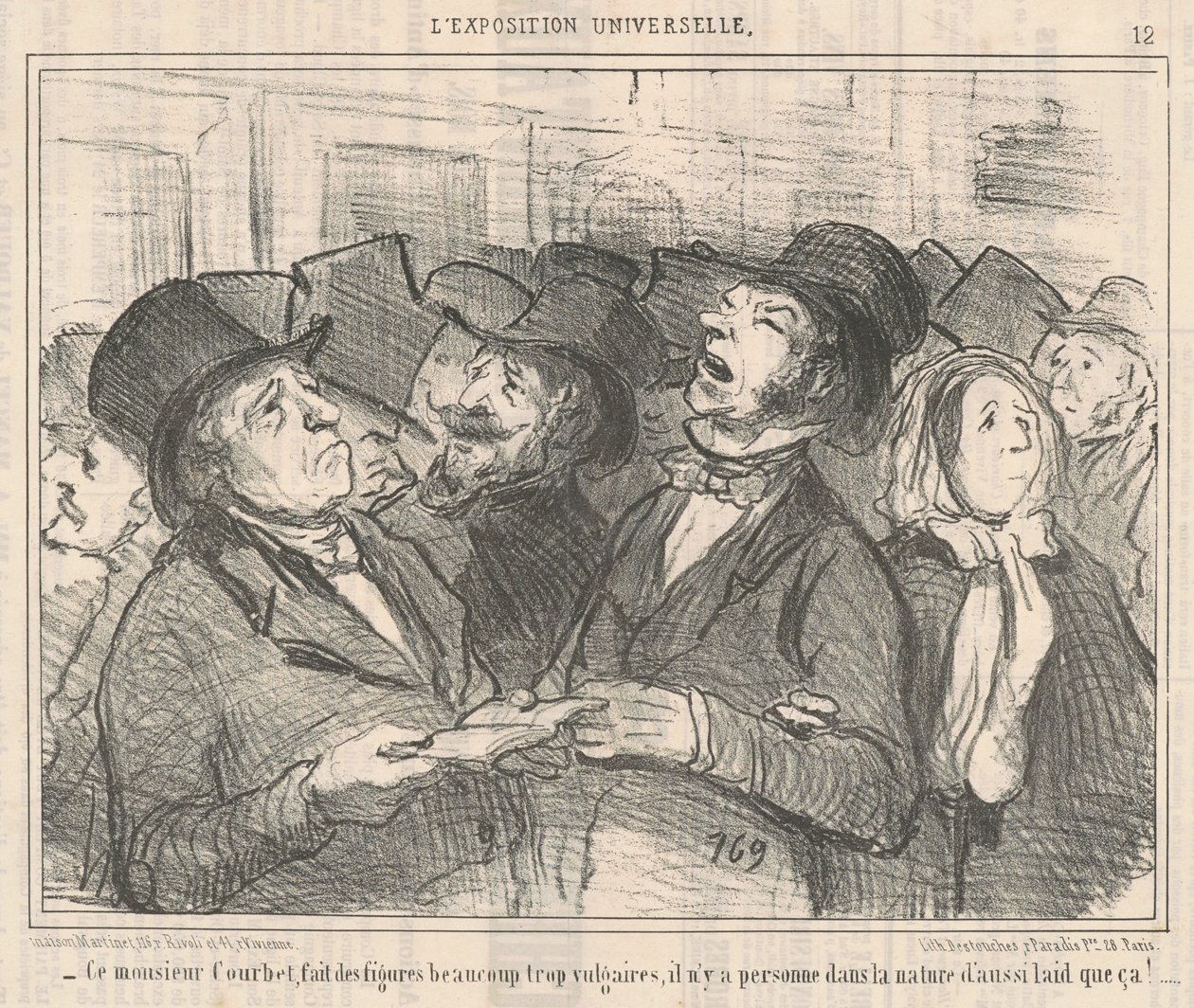 This Mr. Courbet... by Honoré Daumier