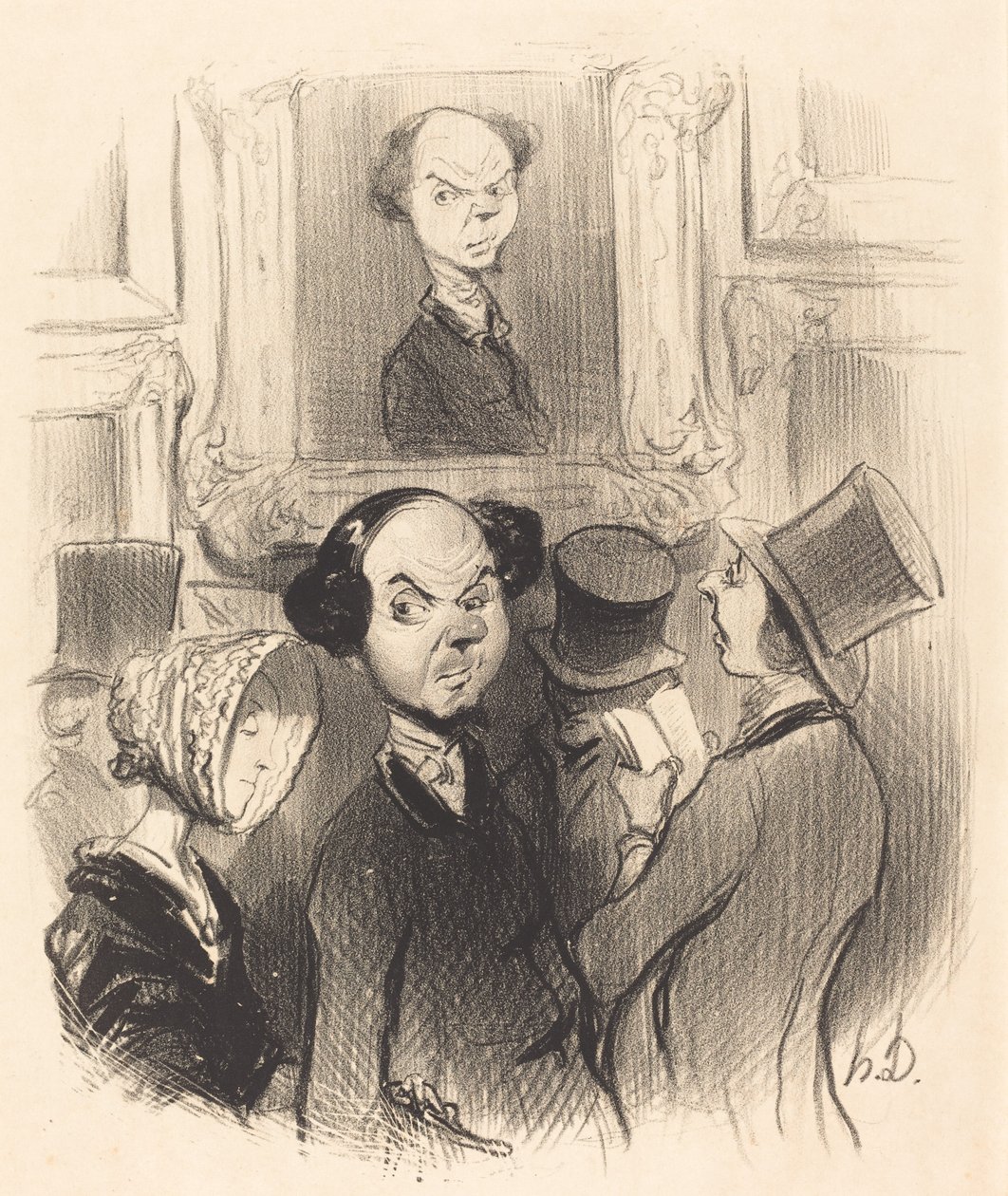 Charmed to See Himself Exposed... by Honoré Daumier