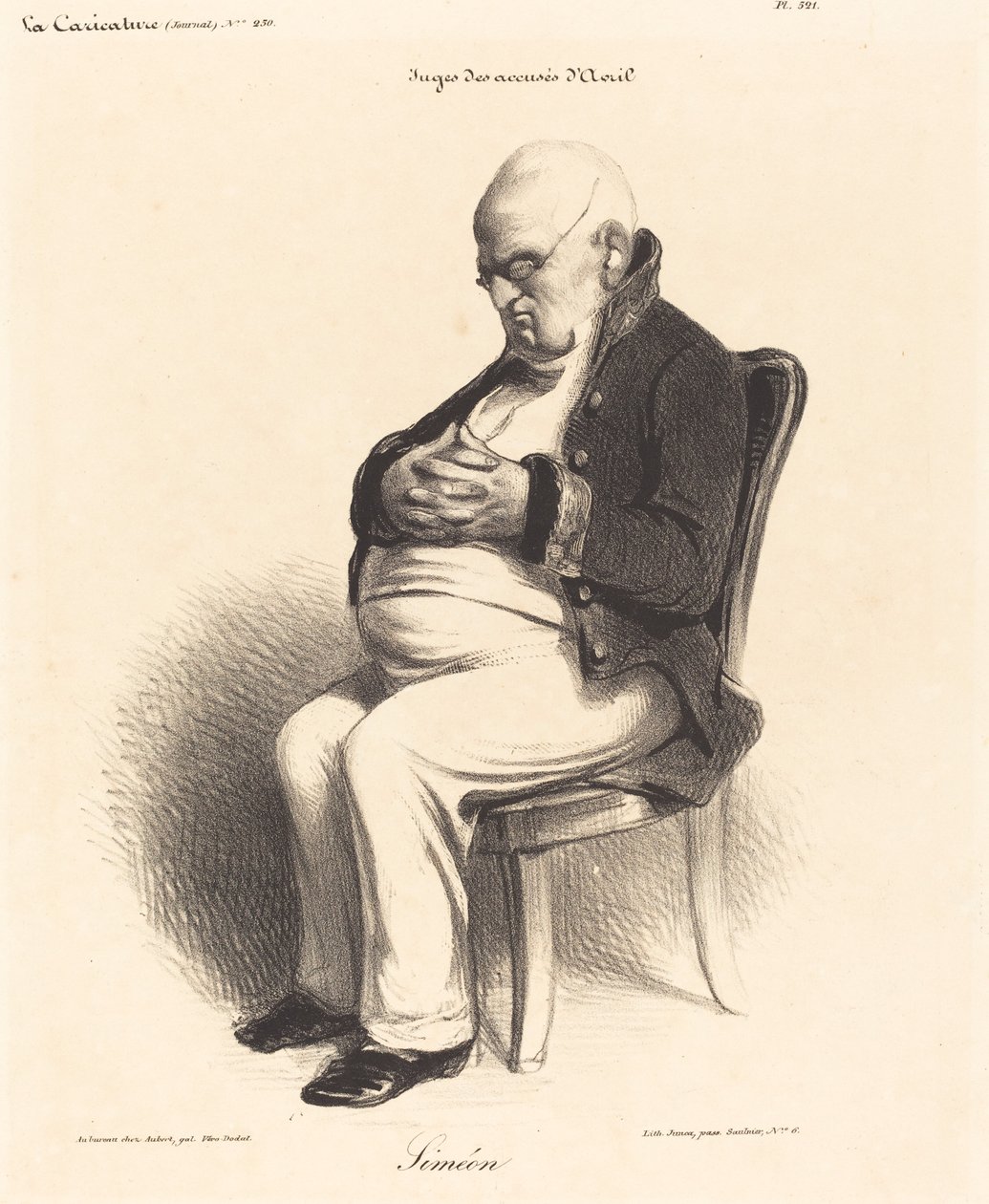 Count J.-Jérôme Siméon by Honoré Daumier