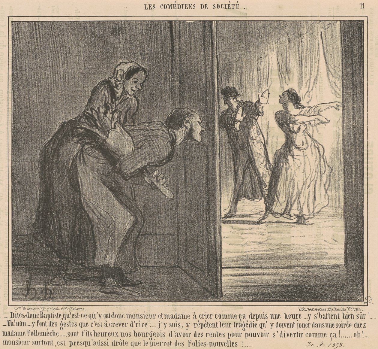 Say, Baptiste ... by Honoré Daumier