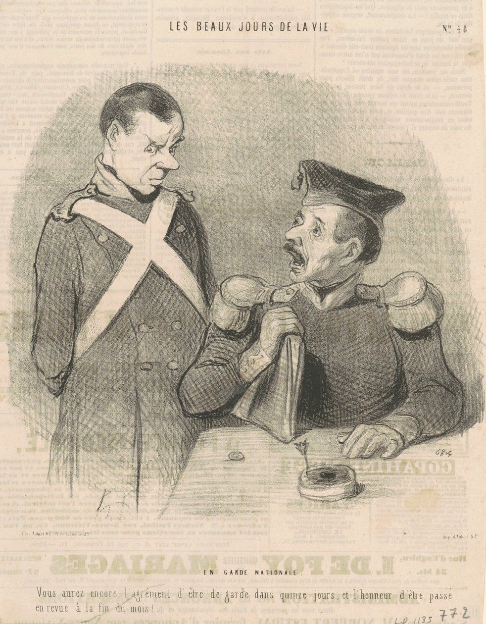 In National Guard by Honoré Daumier