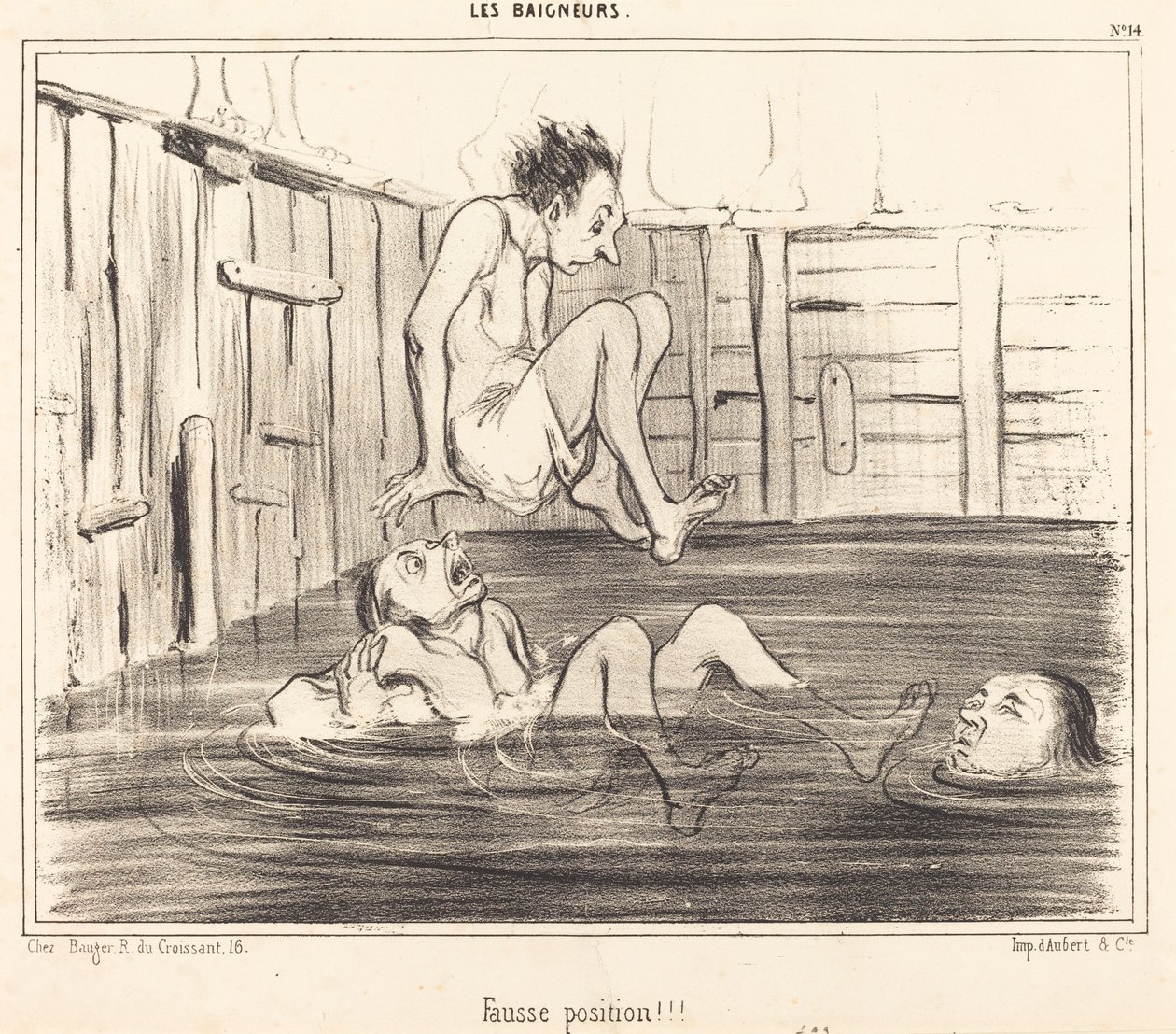 False Position!!! by Honoré Daumier