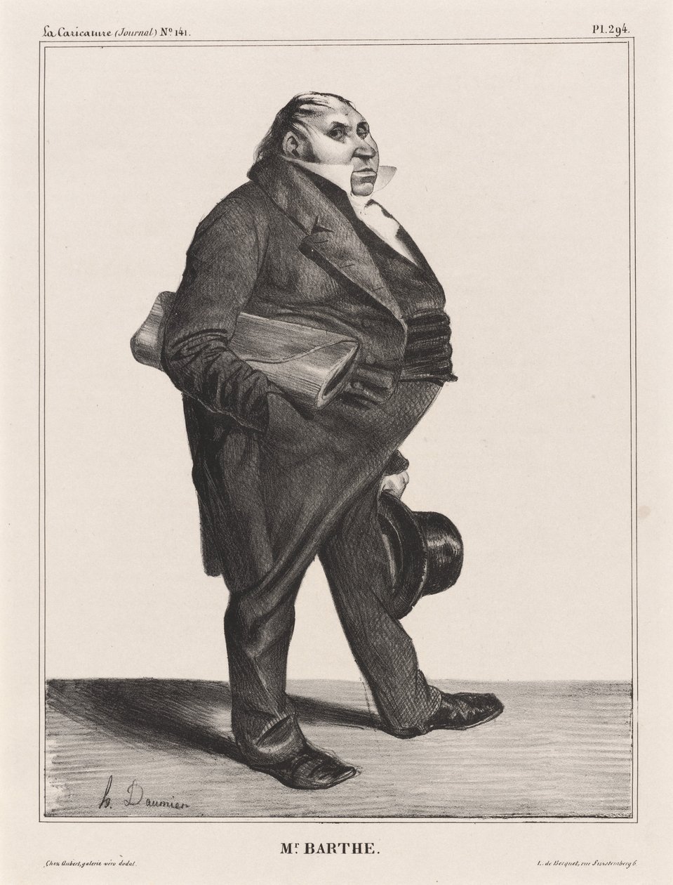 Félix Barthe by Honoré Daumier