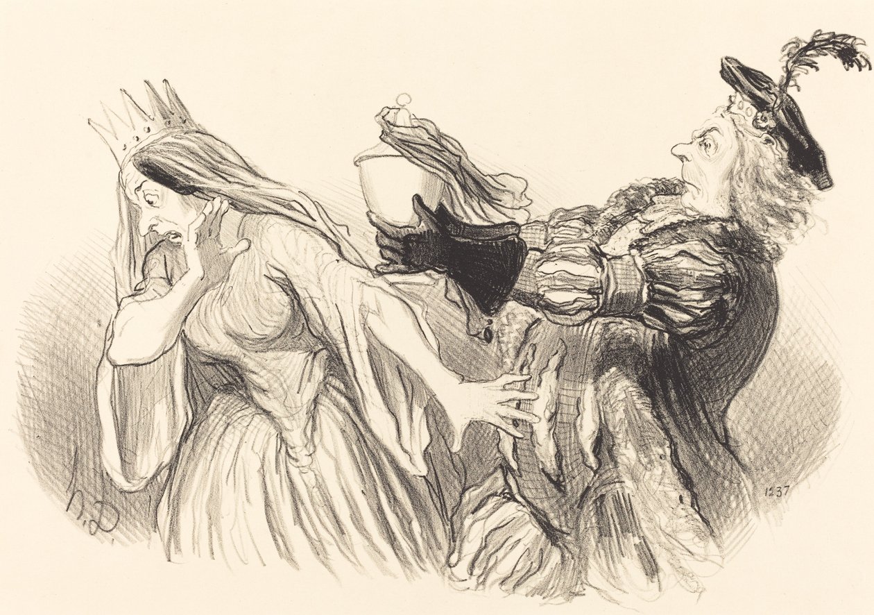 Hamlet by Honoré Daumier