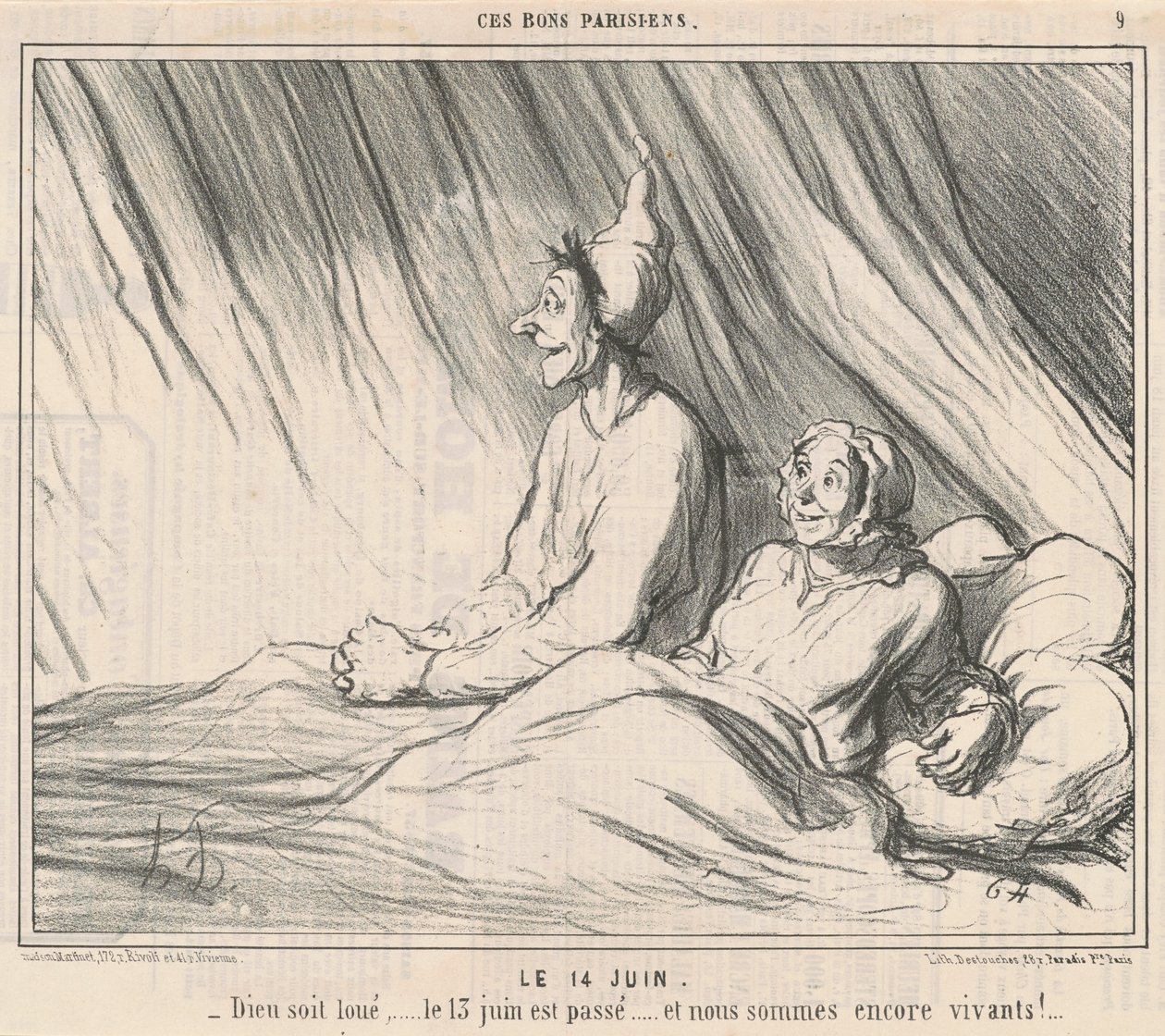 June 14 by Honoré Daumier