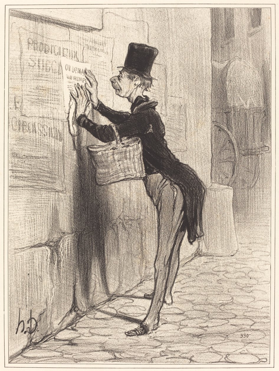 The Placer by Honoré Daumier