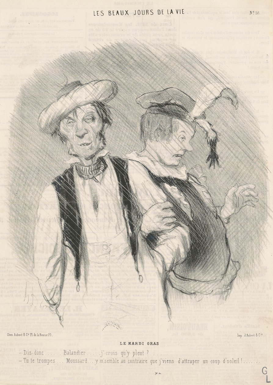 Mardi Gras by Honoré Daumier