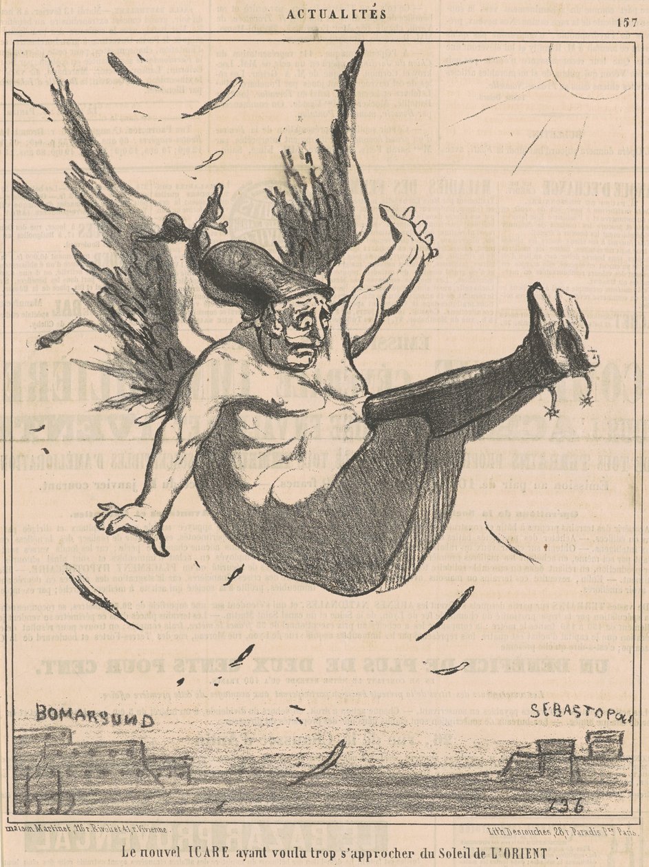 The New Icarus... by Honoré Daumier