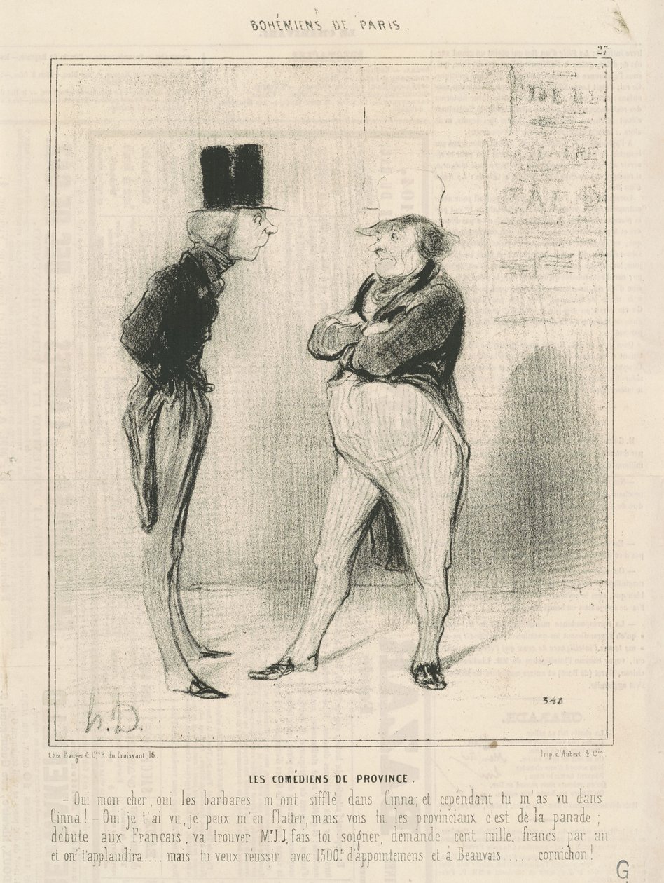 The Provincial Actors by Honoré Daumier