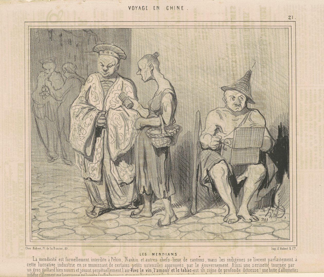 The Beggars by Honoré Daumier