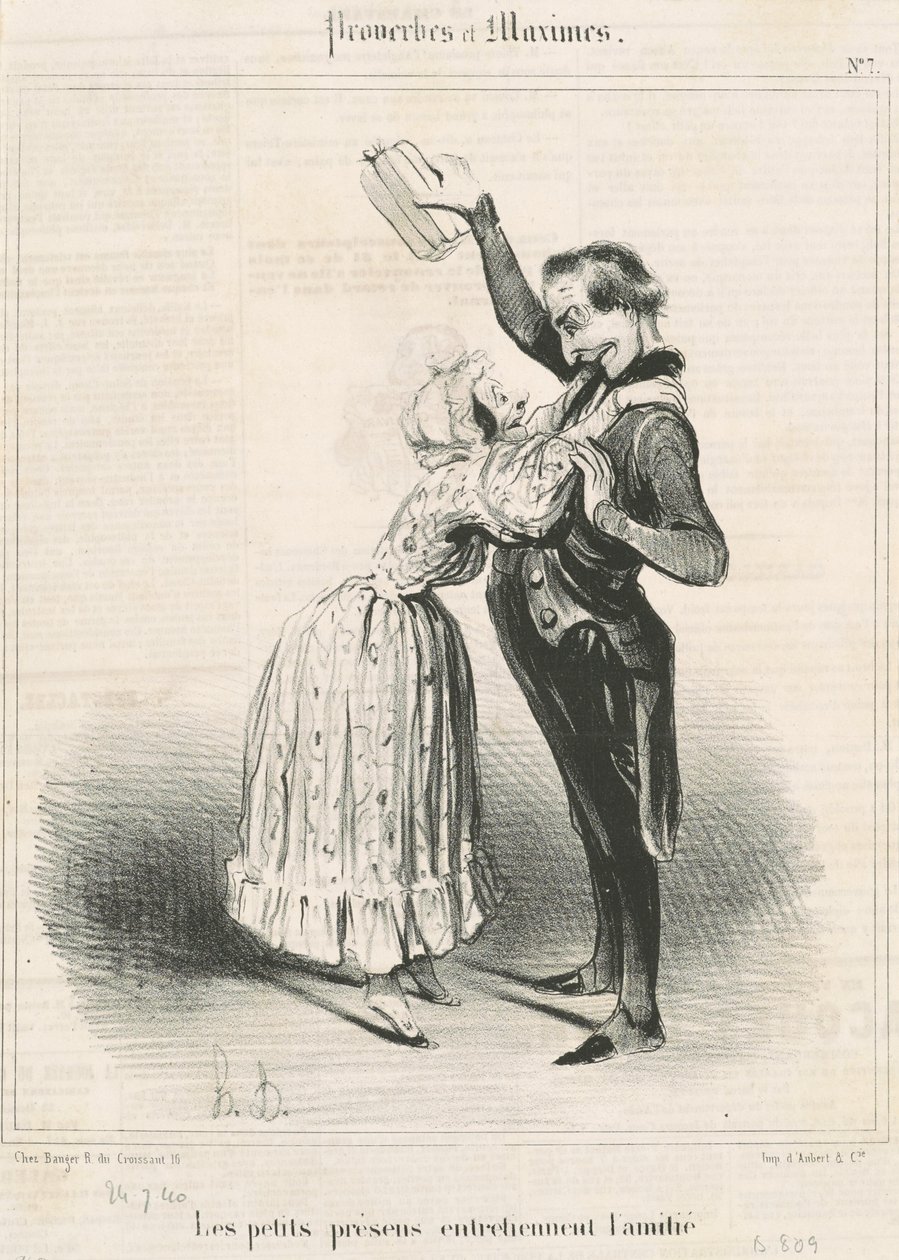 The Little Gifts by Honoré Daumier