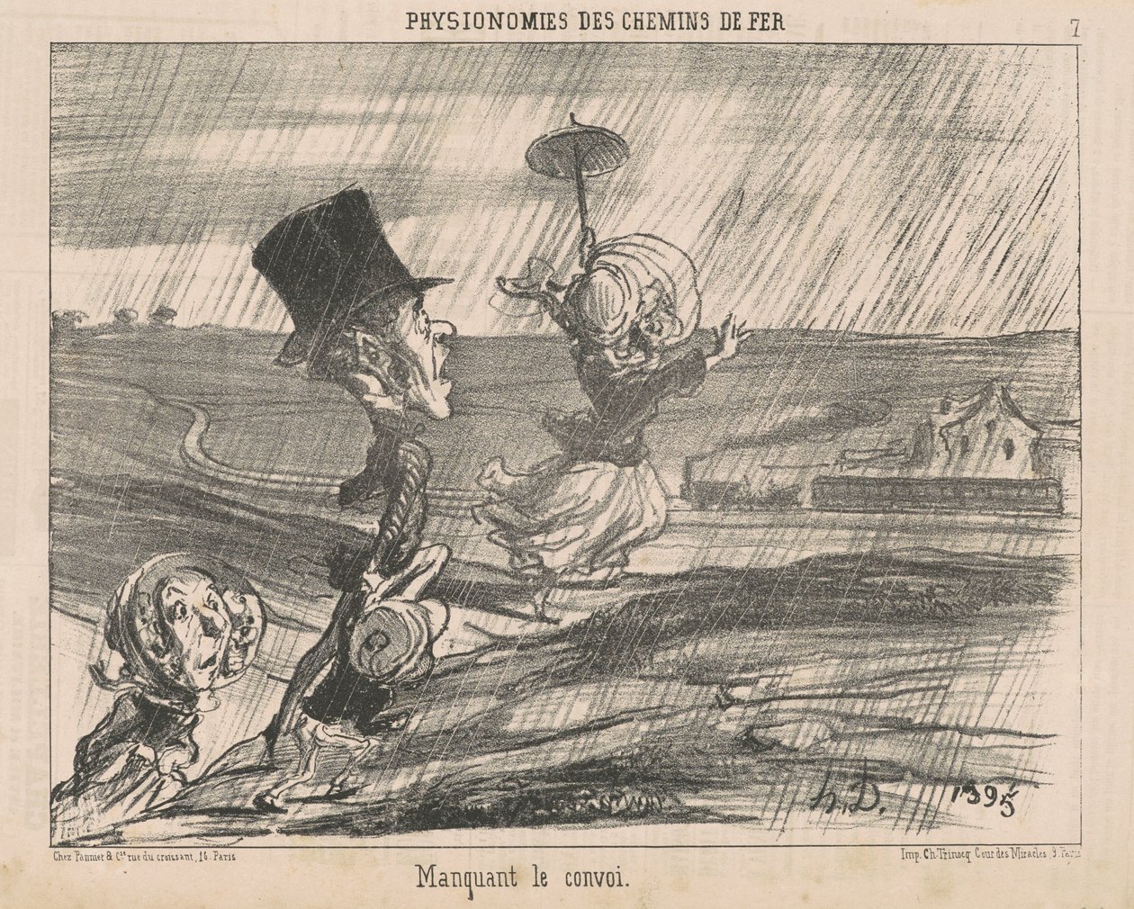 Missing the convoy by Honoré Daumier