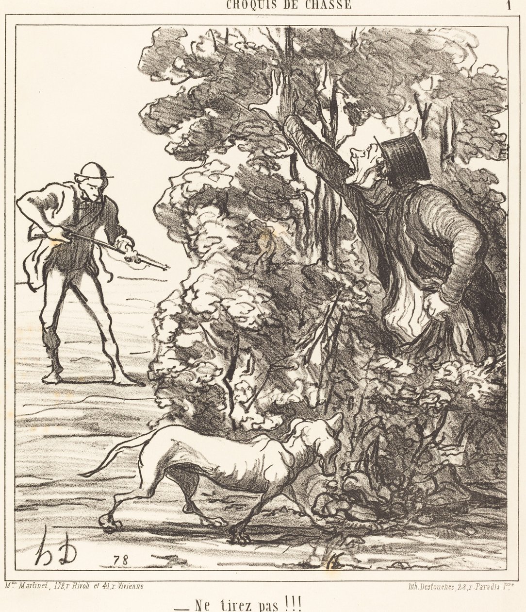 Do Not Shoot!!! by Honoré Daumier