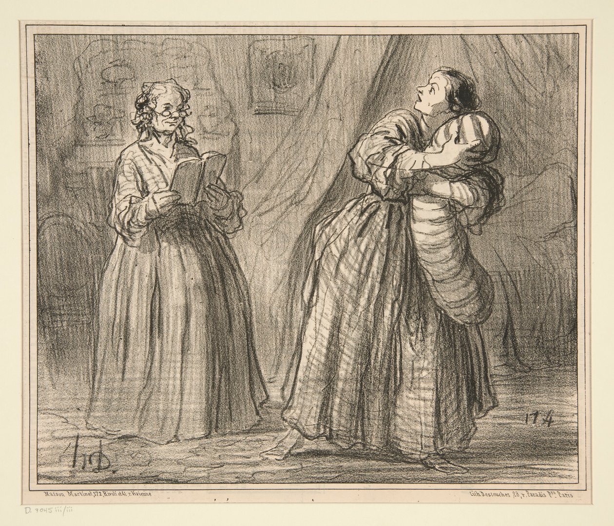 Repetition d by Honoré Daumier