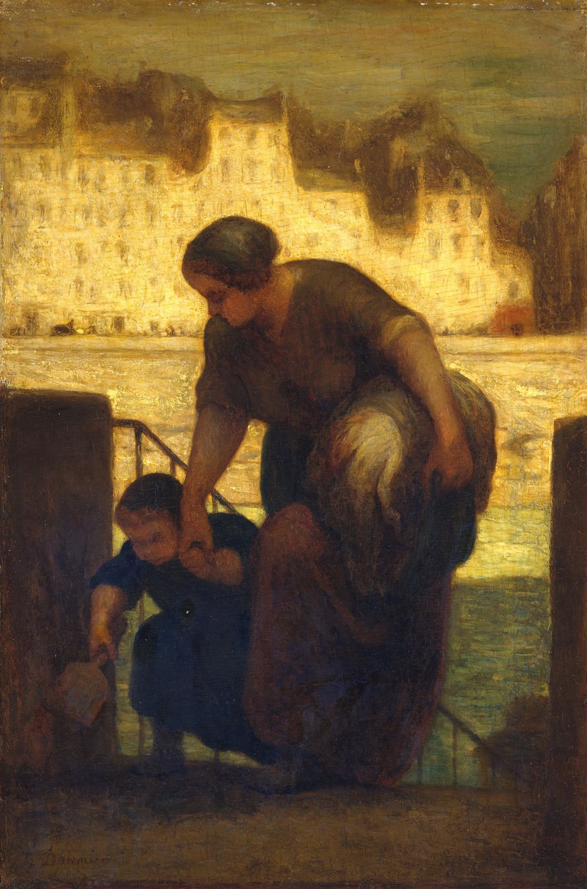 The Laundress, 1863 by Honoré Daumier