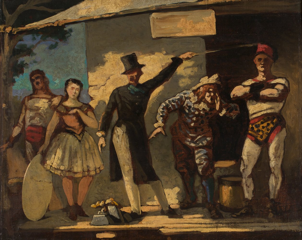 The Saltimbanques by Honoré Daumier