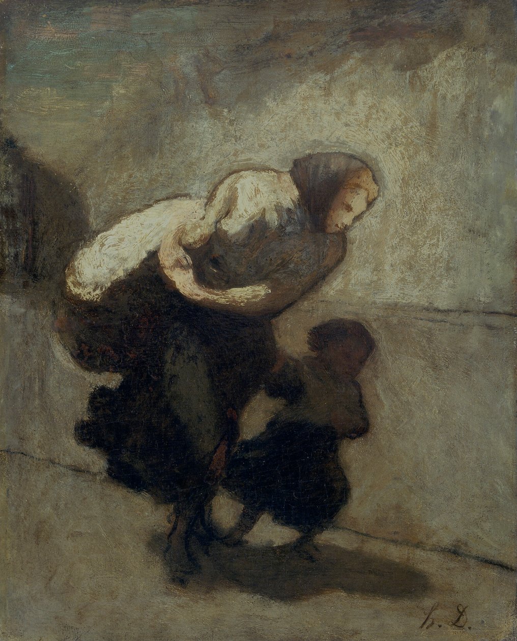 The Heavy Burden by Honoré Daumier