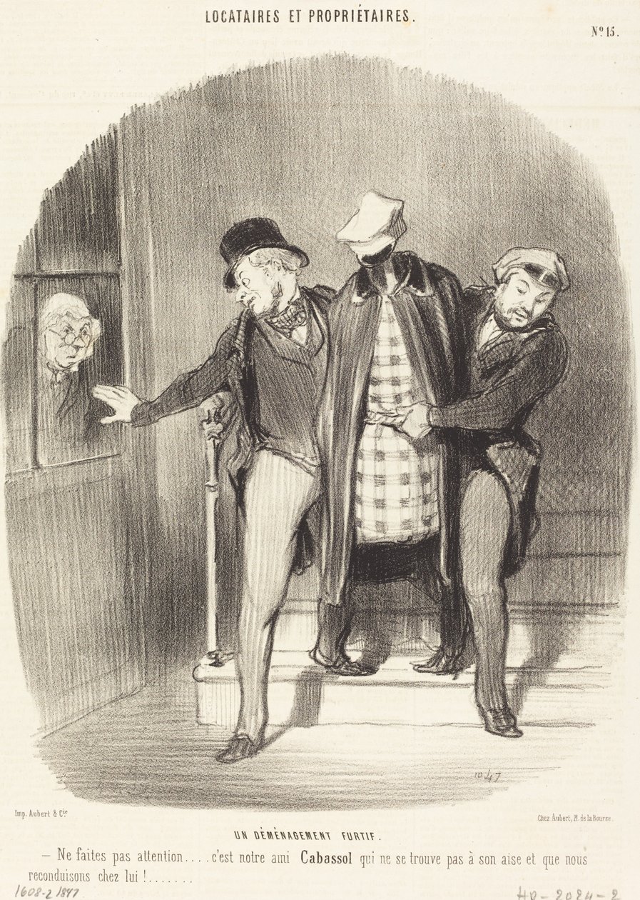 A Furtive Move by Honoré Daumier