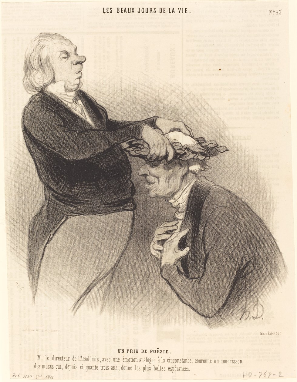 A Poetry Prize by Honoré Daumier