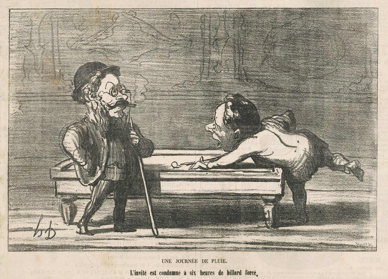 A Rainy Day by Honoré Daumier