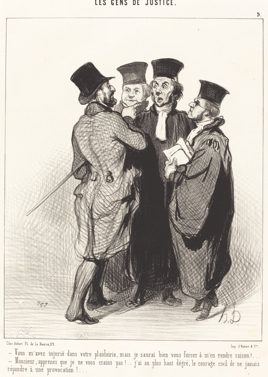 You Insulted Me in Your Plea... by Honoré Daumier