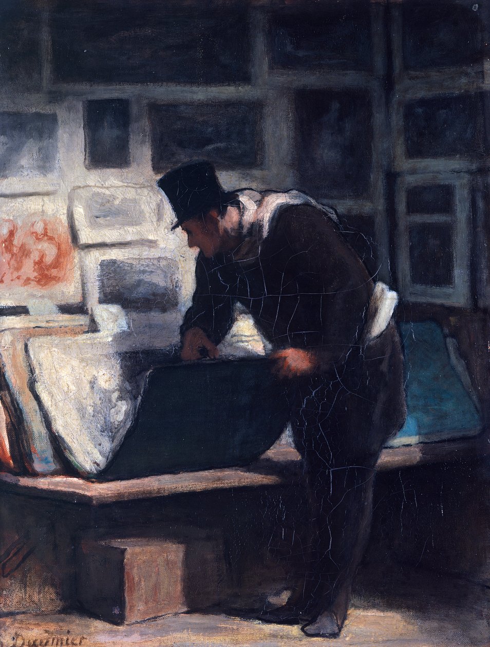 Print Enthusiast by Honoré Daumier