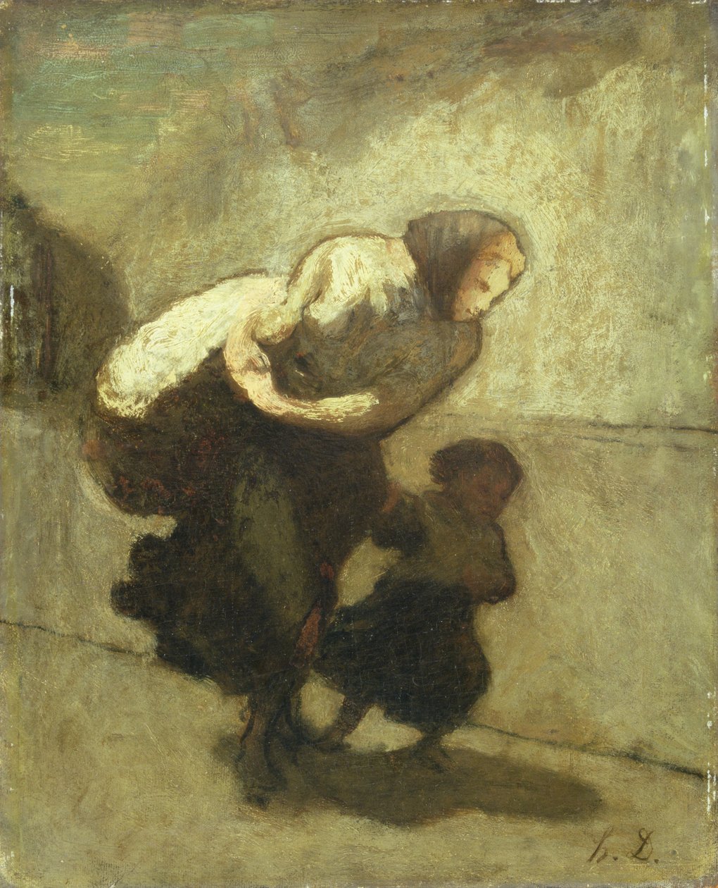 The Heavy Burden by Honoré Daumier