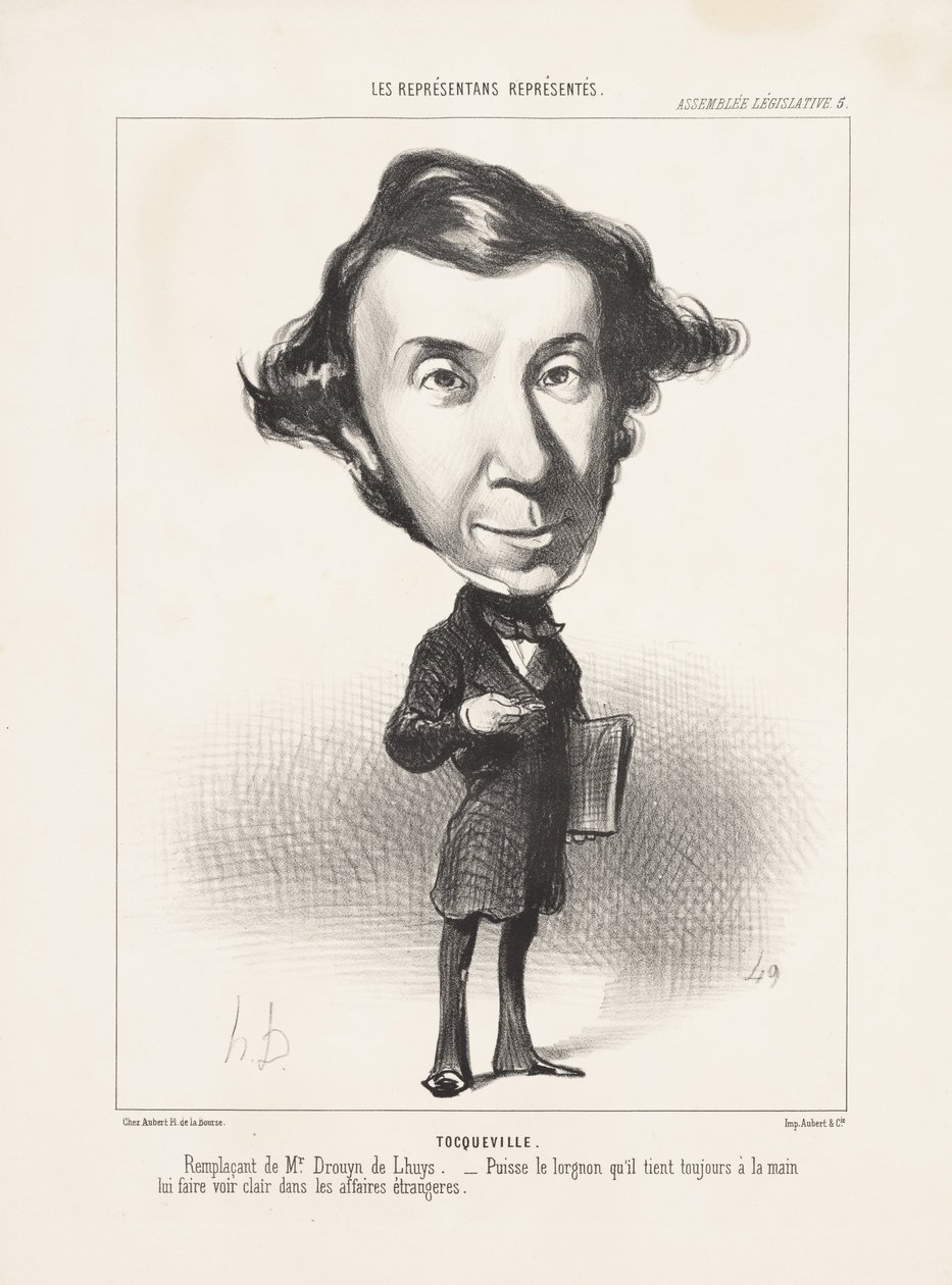 Tocqueville, 1849 by Honoré Daumier