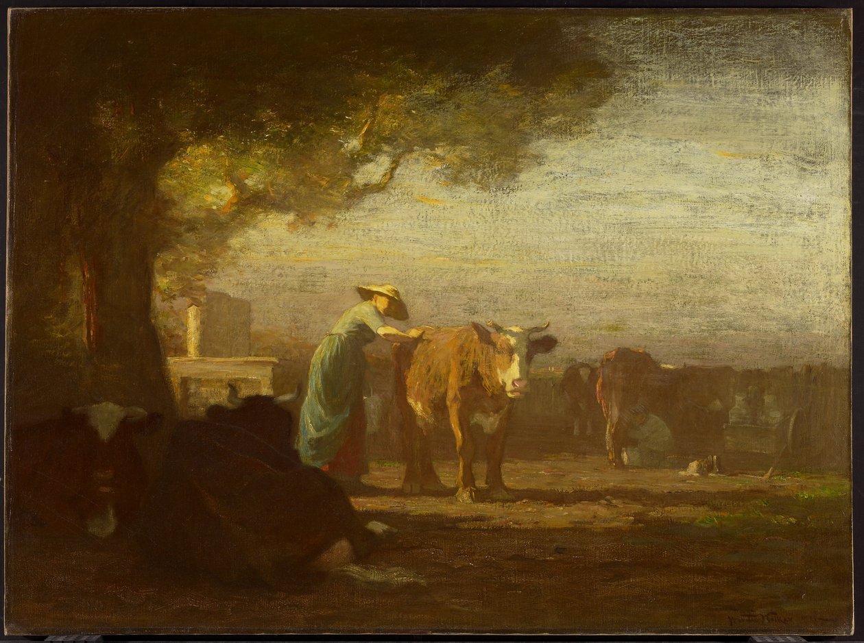 The Milkyard by Horatio Walker