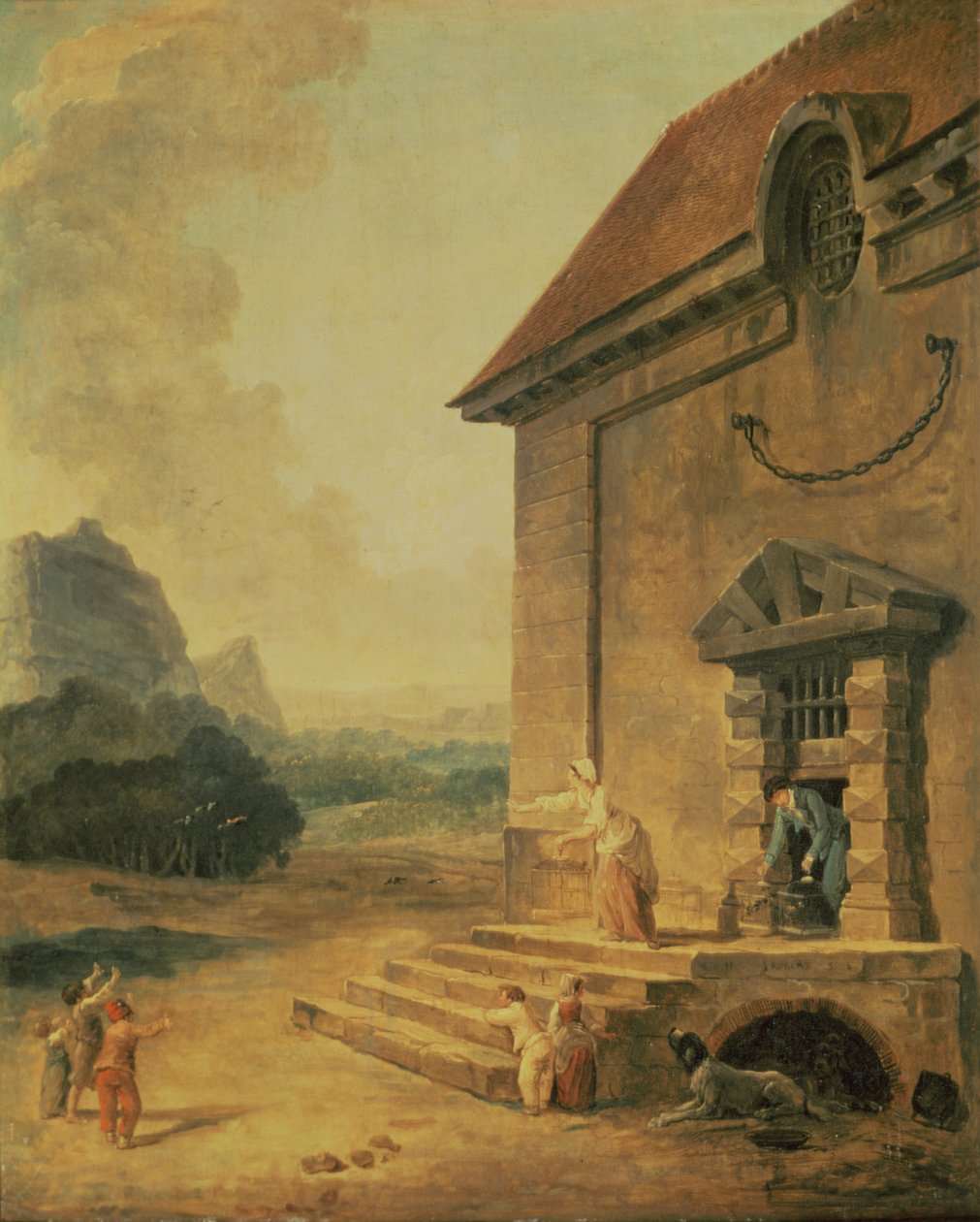 Freeing the Birds by Hubert Robert