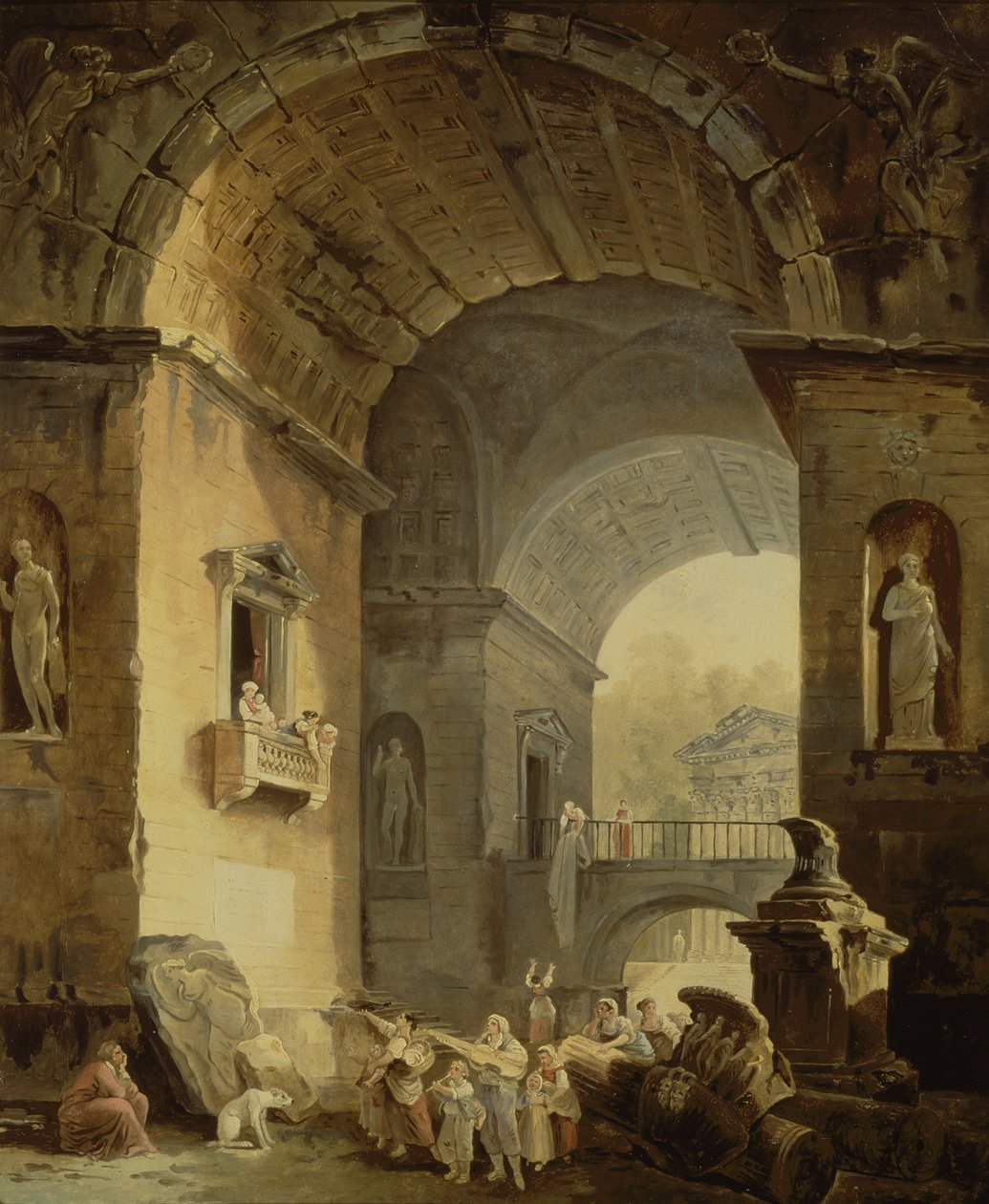 The Musicians by Hubert Robert