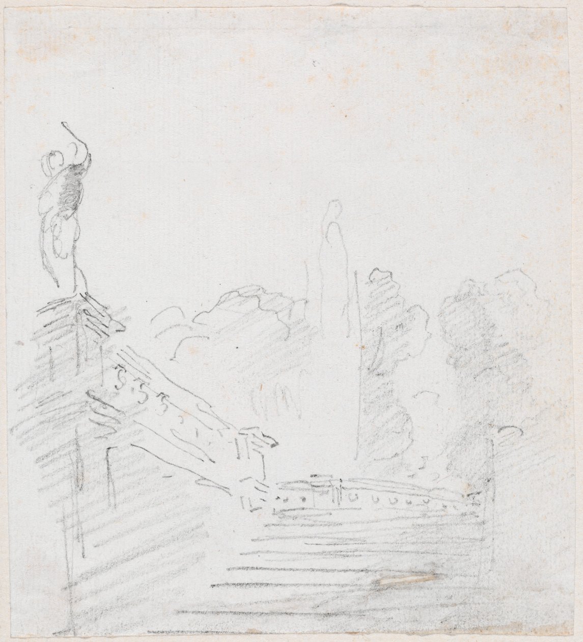 Monumental Stairway by Hubert Robert