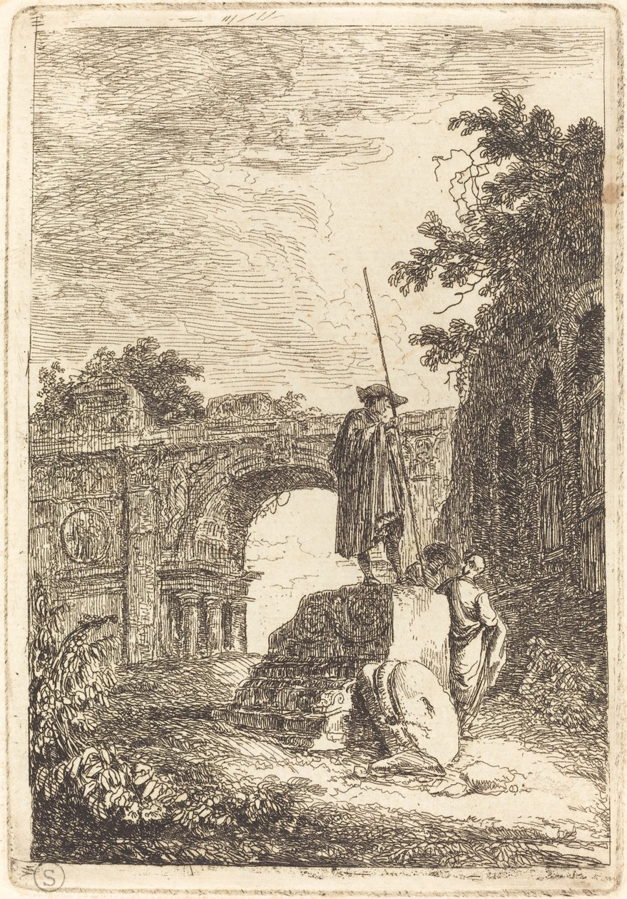 The Triumphal Arch by Hubert Robert