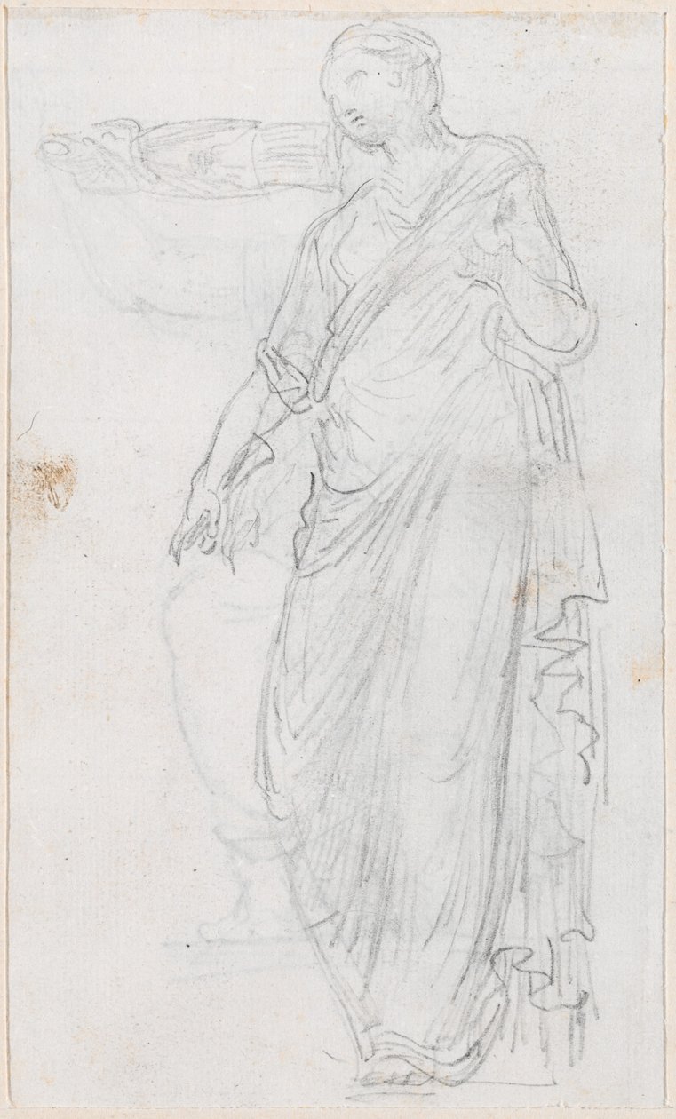 Woman in Toga by Hubert Robert